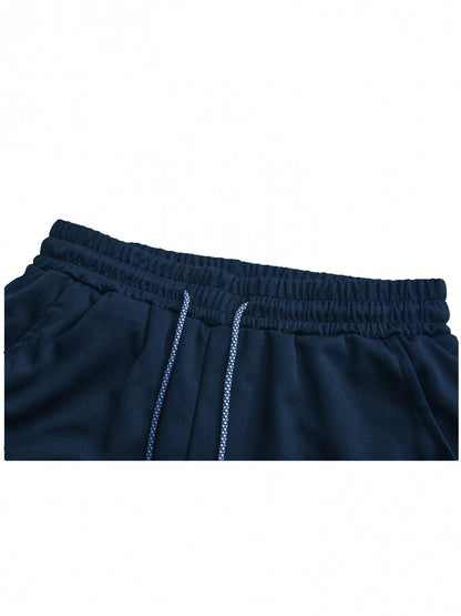 Men’s Quick-Dry 2-in-1 Compression Shorts – Anime Manga Print Double-Layer Gym & Training Shorts with Pockets