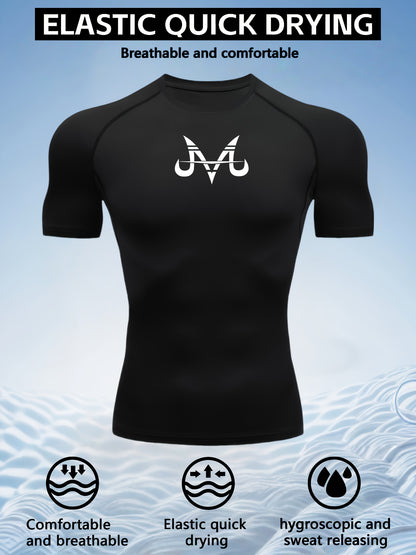 Men’s Quick-Dry Compression T-Shirt – Breathable Moisture-Wicking Short Sleeve Gym & Training Top