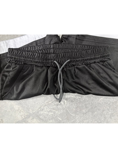 Men’s Quick-Dry 2-in-1 Compression Shorts – Anime Manga Print Double-Layer Gym & Training Shorts with Pockets