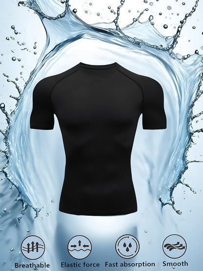 2-Pack Spider Compression Fitness Shirts – Quick-Dry Muscle Fit