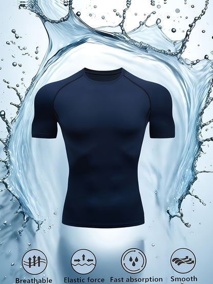 2-Pack Spider Compression Fitness Shirts – Quick-Dry Muscle Fit