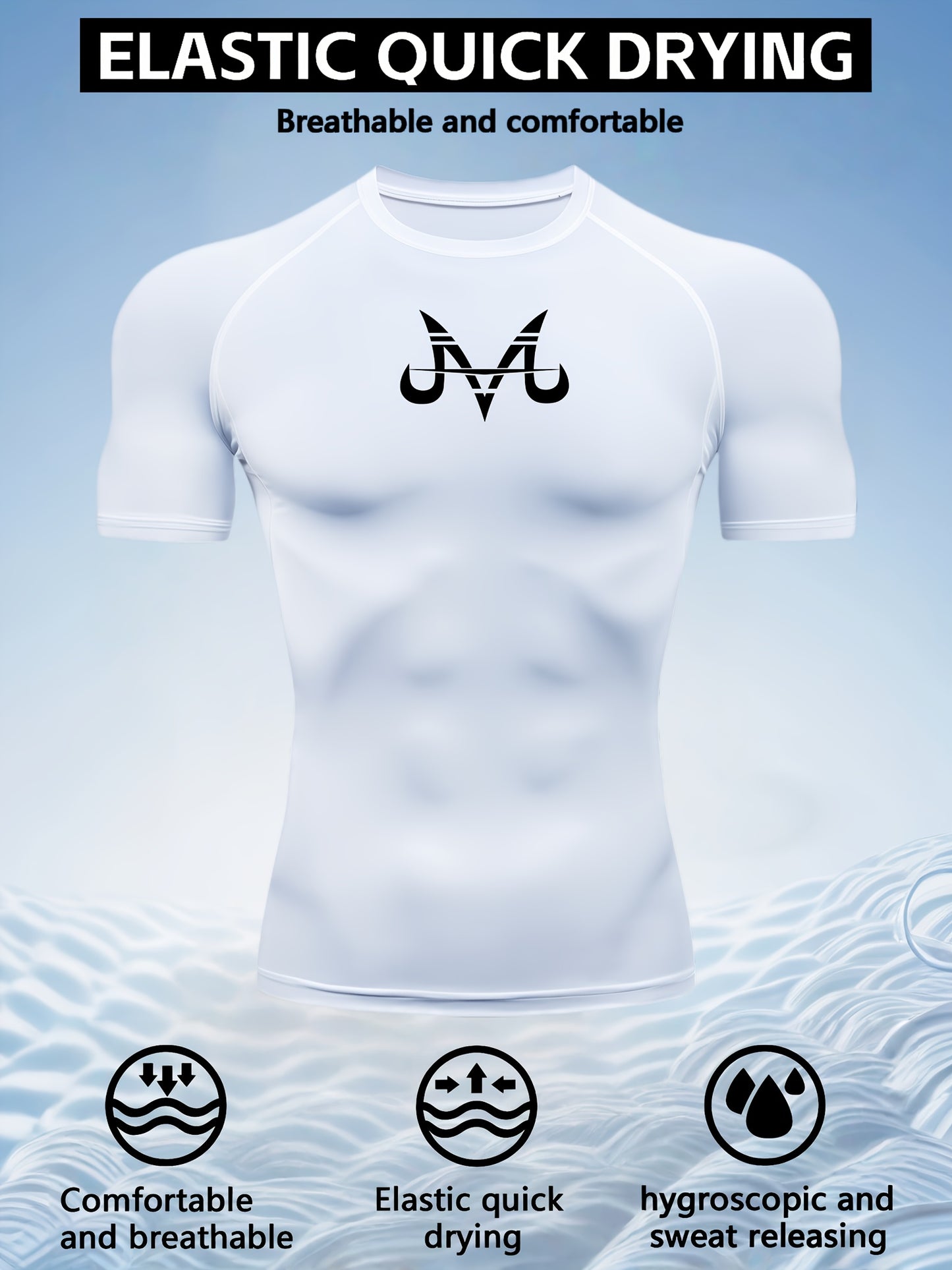 Men’s Quick-Dry Compression T-Shirt – Breathable Moisture-Wicking Short Sleeve Gym & Training Top