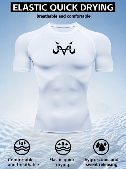 Men’s Quick-Dry Compression T-Shirt – Breathable Moisture-Wicking Short Sleeve Gym & Training Top