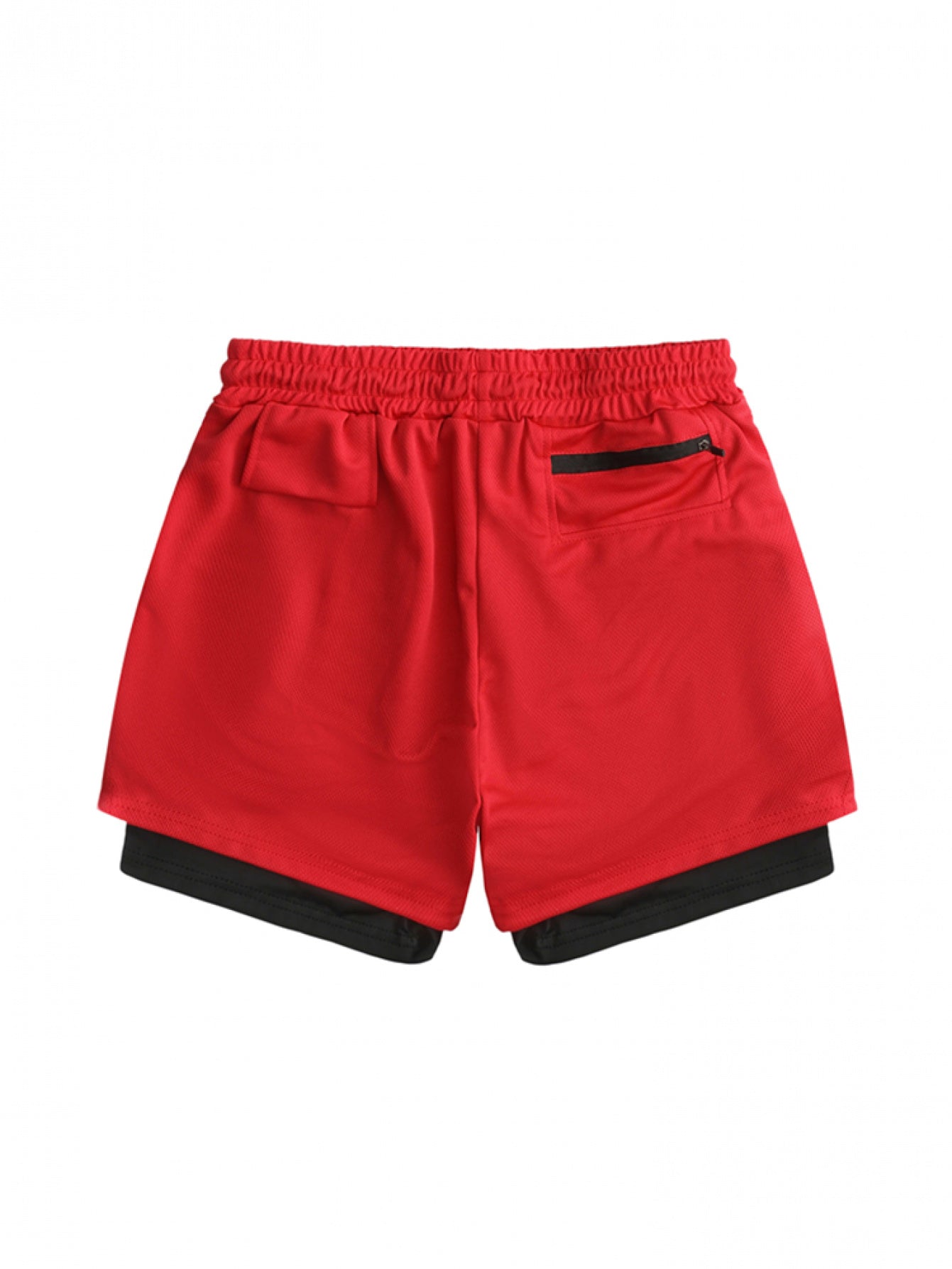 Men’s Quick-Dry 2-in-1 Compression Shorts – Anime Manga Print Double-Layer Gym & Training Shorts with Pockets