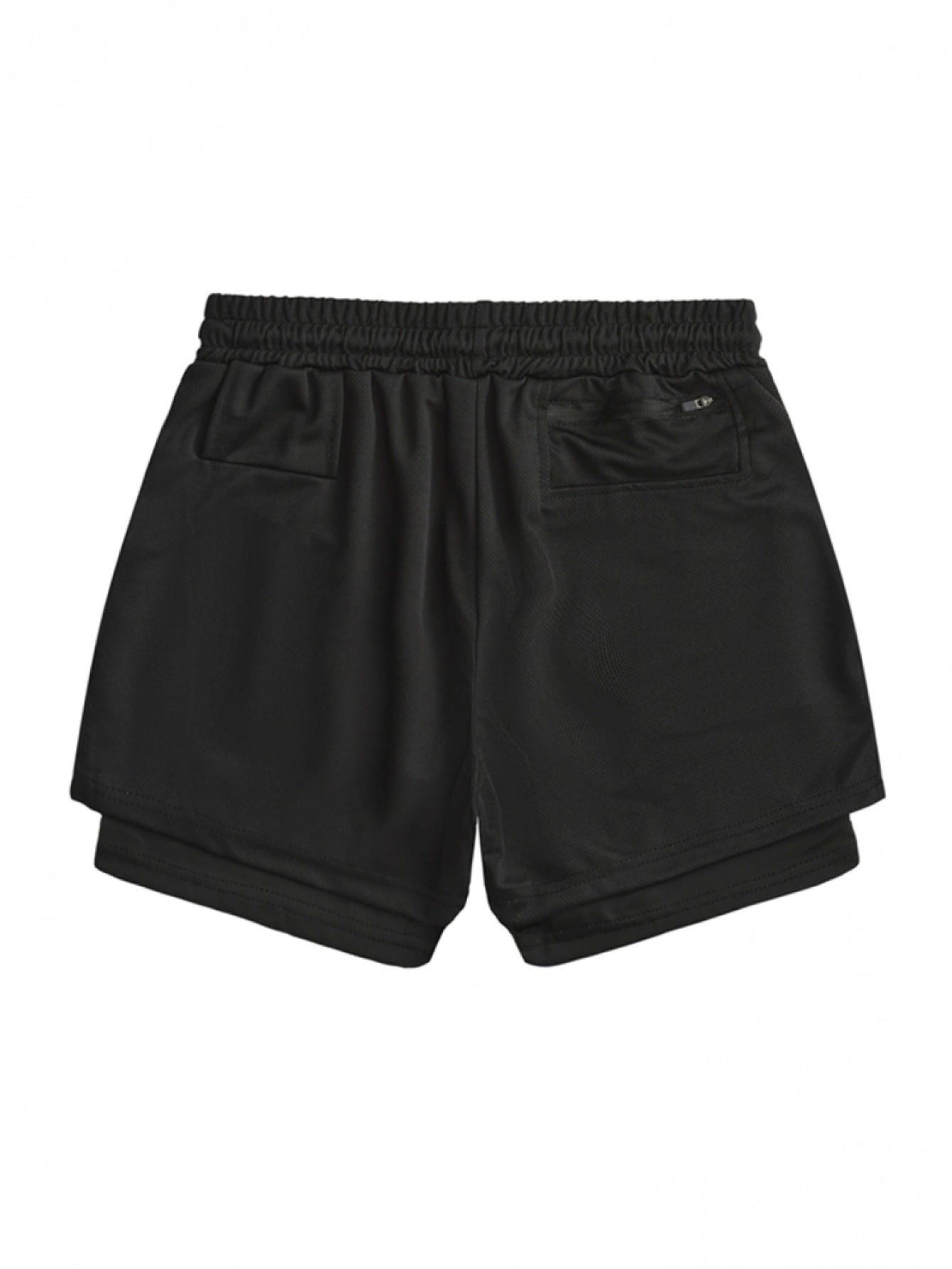 Men’s Quick-Dry 2-in-1 Compression Shorts – Anime Manga Print Double-Layer Gym & Training Shorts with Pockets