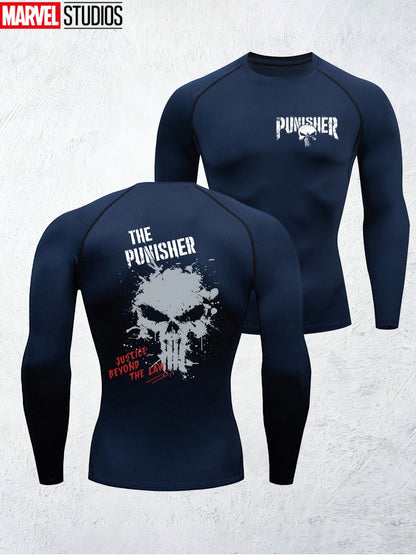 Men’s Double-Sided Compression Long Sleeve Shirt – Slim-Fit Breathable Performance Training Top