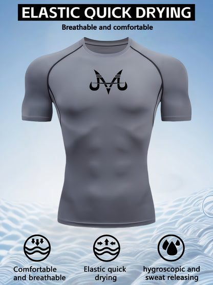 Men’s Quick-Dry Compression T-Shirt – Breathable Moisture-Wicking Short Sleeve Gym & Training Top