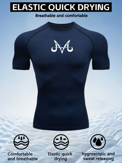 Men’s Quick-Dry Compression T-Shirt – Breathable Moisture-Wicking Short Sleeve Gym & Training Top