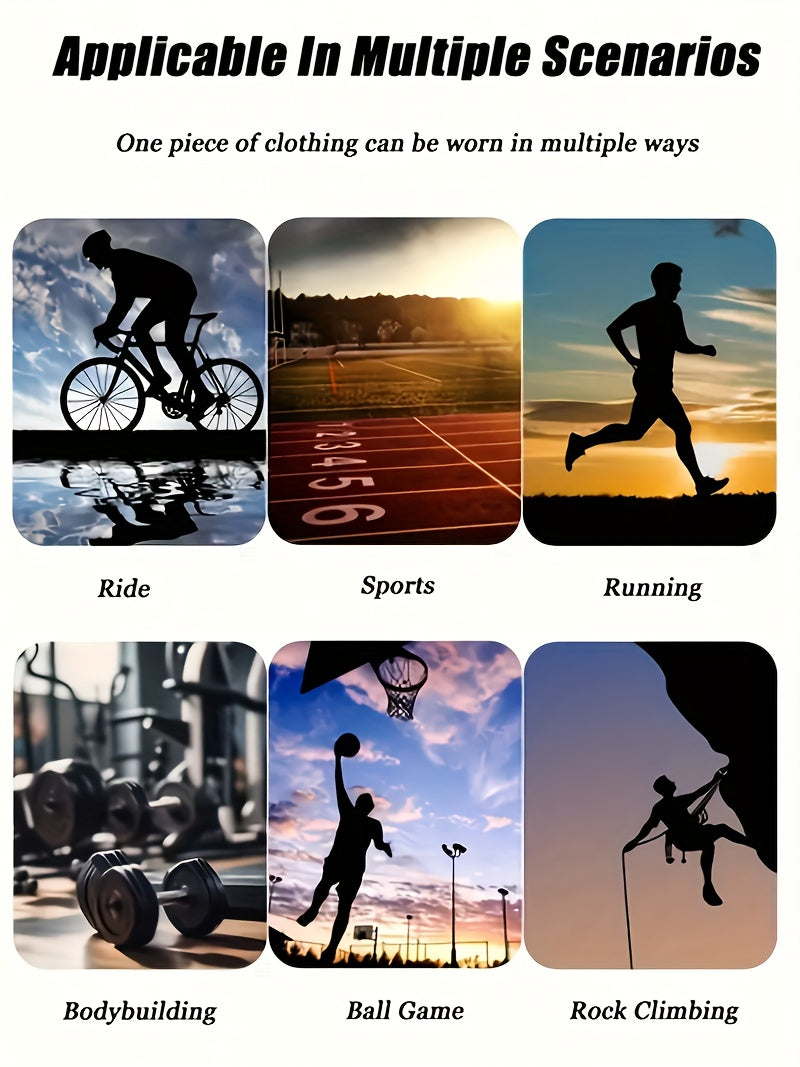 Men’s Breathable Compression T-Shirt – Sweat-Wicking Stretch Fit Muscle-Contour Workout Top with Printed Design