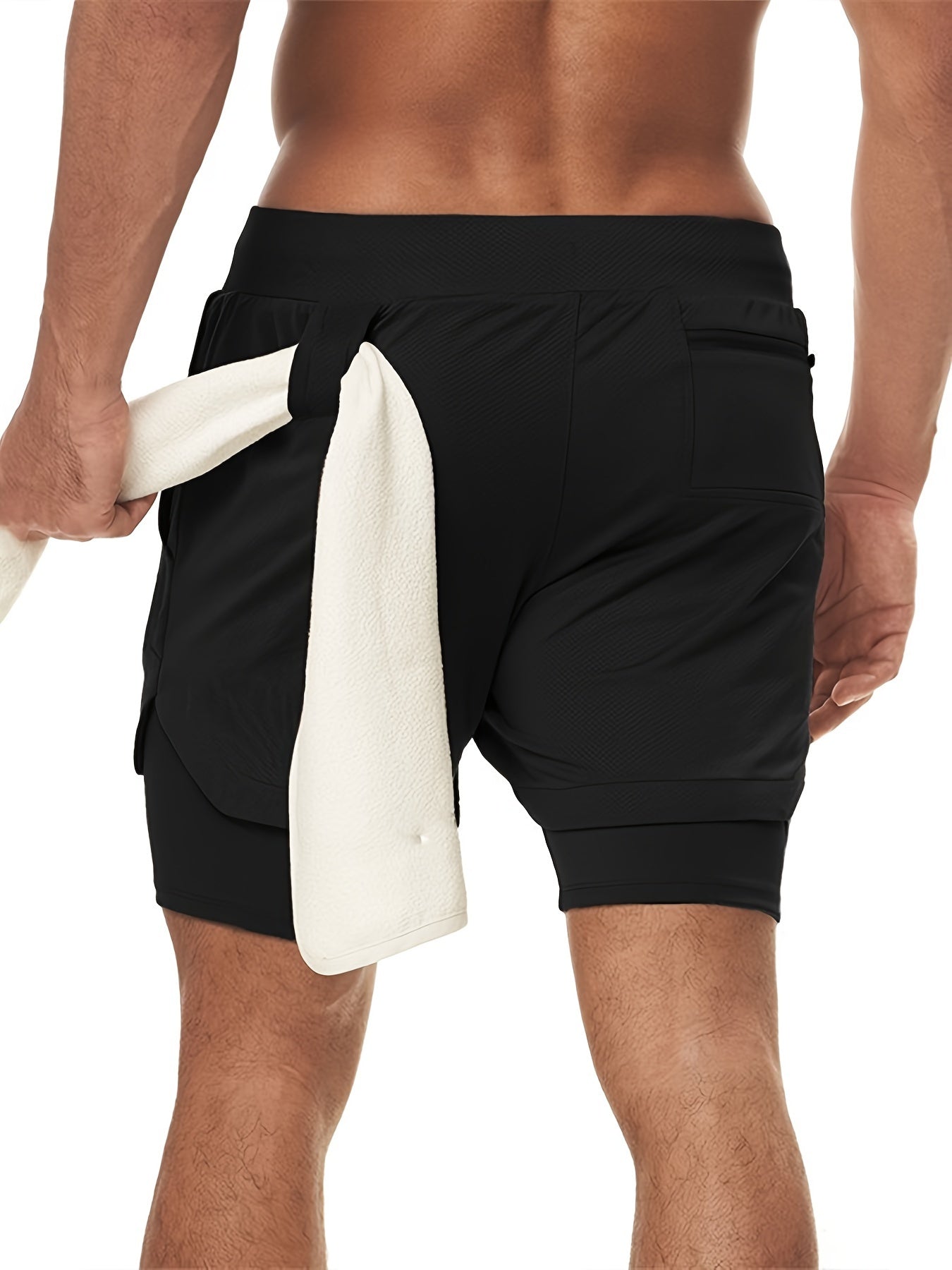 Men’s Red & Black 2-Piece Summer Set – Breathable Loose-Fit T-Shirt & Sports Shorts