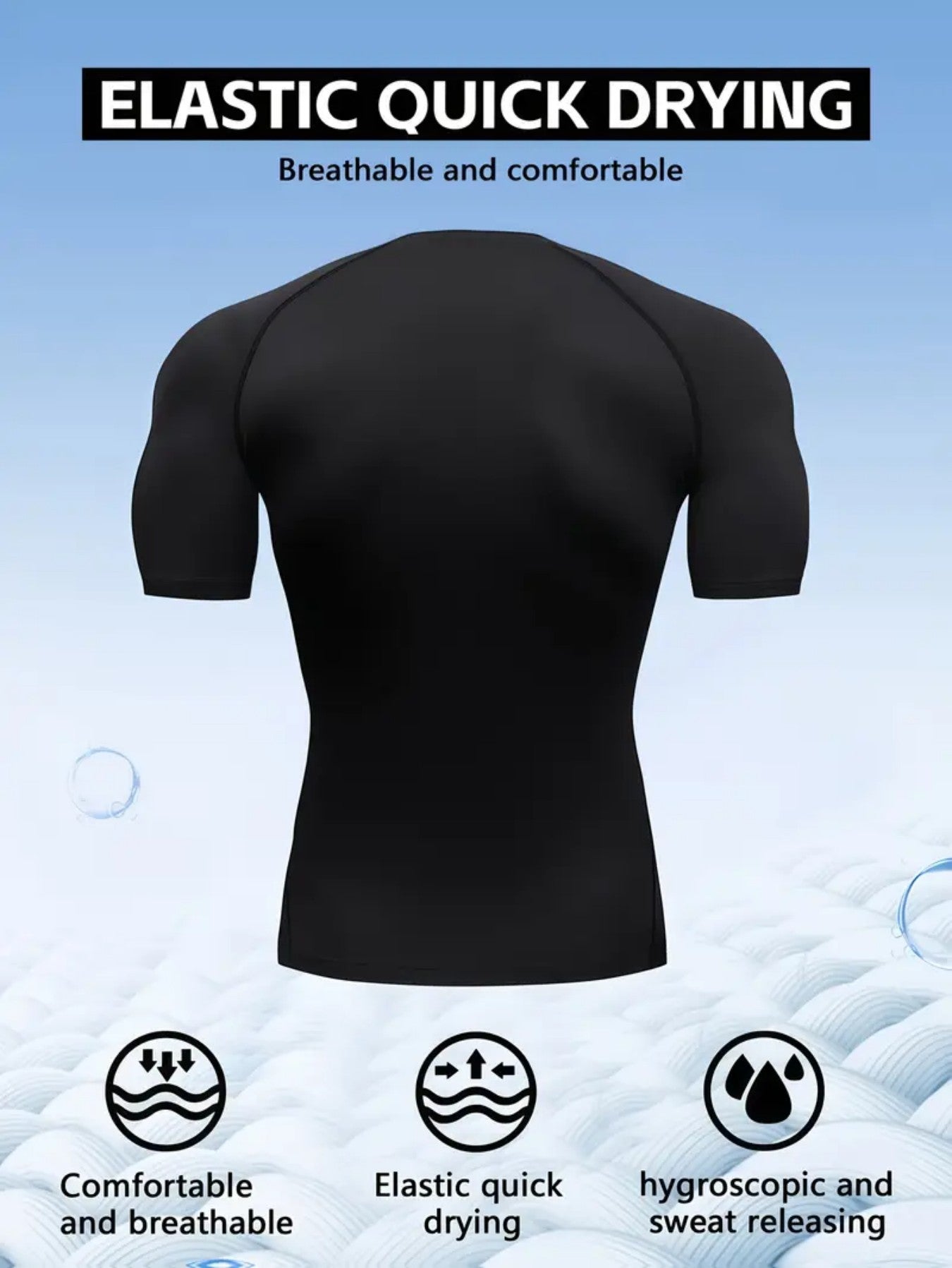 Men’s Anime-Inspired Compression T-Shirt – Quick-Dry Breathable Fitness Tee