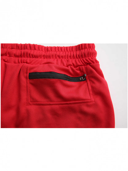 Men’s Quick-Dry 2-in-1 Compression Shorts – Anime Manga Print Double-Layer Gym & Training Shorts with Pockets