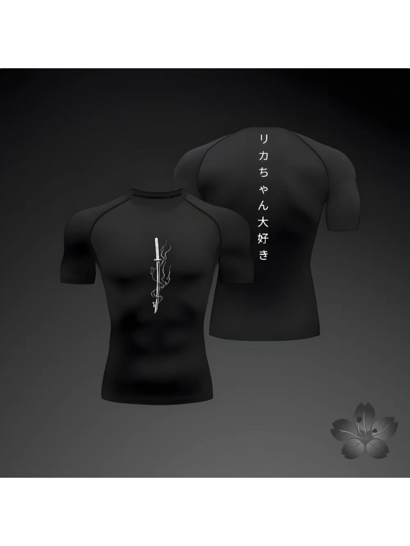 Summer Short Sleeve Men's Tight-Fit Sports T-Shirt, New Running Gym Rashguard Jiu Su Top for Fitness and Jogging